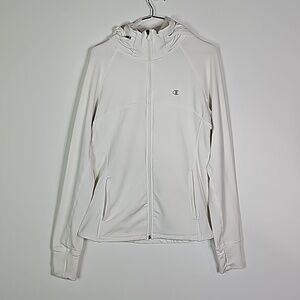 Champion medium cream zip up light jacket